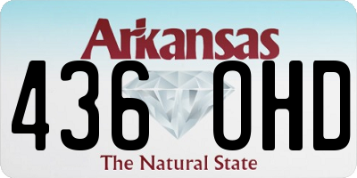 AR license plate 436OHD