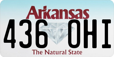 AR license plate 436OHI