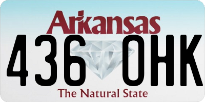 AR license plate 436OHK
