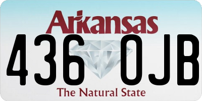 AR license plate 436OJB