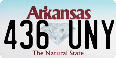 AR license plate 436UNY