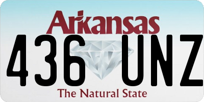 AR license plate 436UNZ