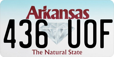 AR license plate 436UOF