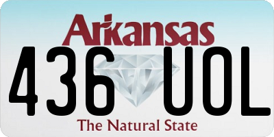 AR license plate 436UOL