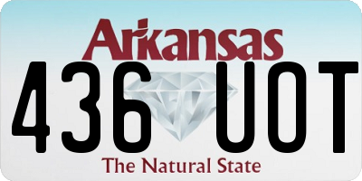 AR license plate 436UOT