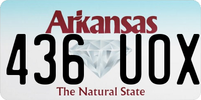 AR license plate 436UOX