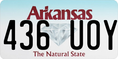 AR license plate 436UOY