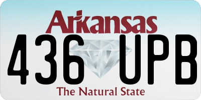 AR license plate 436UPB