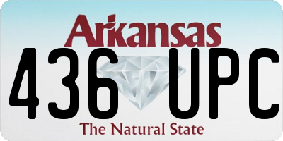 AR license plate 436UPC