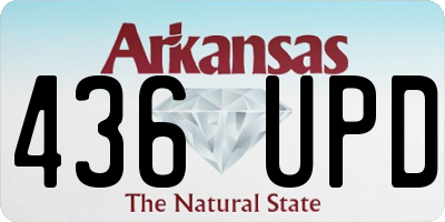 AR license plate 436UPD