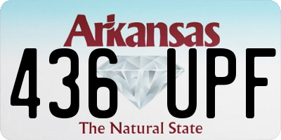 AR license plate 436UPF