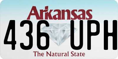 AR license plate 436UPH