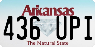 AR license plate 436UPI