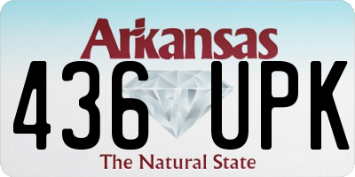 AR license plate 436UPK