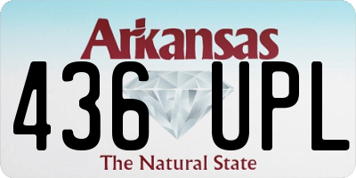 AR license plate 436UPL