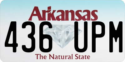 AR license plate 436UPM