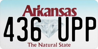 AR license plate 436UPP