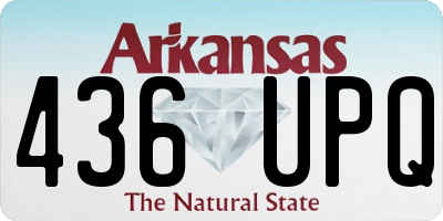 AR license plate 436UPQ