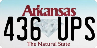 AR license plate 436UPS