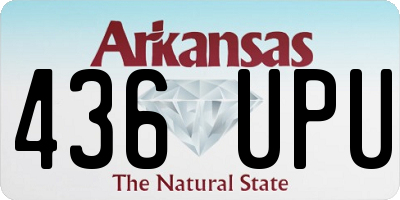 AR license plate 436UPU