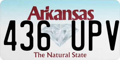 AR license plate 436UPV