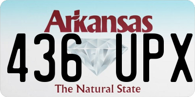 AR license plate 436UPX