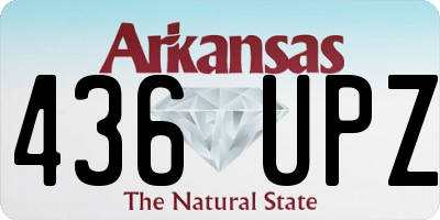 AR license plate 436UPZ