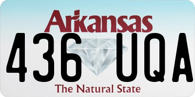 AR license plate 436UQA