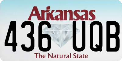 AR license plate 436UQB