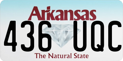 AR license plate 436UQC