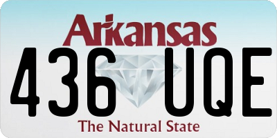 AR license plate 436UQE
