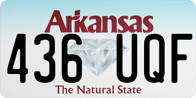 AR license plate 436UQF