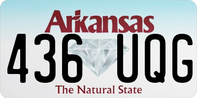AR license plate 436UQG