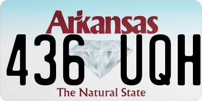 AR license plate 436UQH