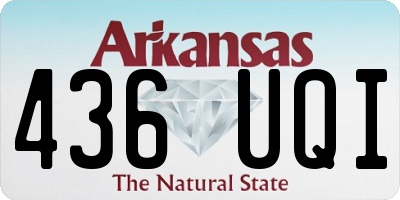 AR license plate 436UQI
