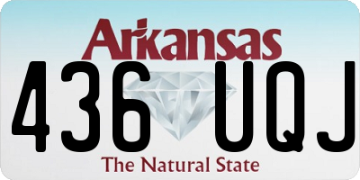 AR license plate 436UQJ