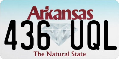 AR license plate 436UQL