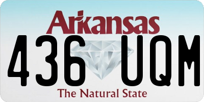 AR license plate 436UQM