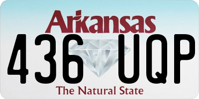 AR license plate 436UQP