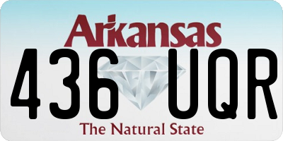 AR license plate 436UQR