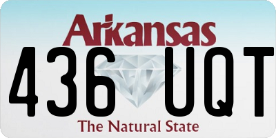 AR license plate 436UQT