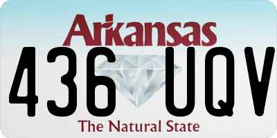 AR license plate 436UQV