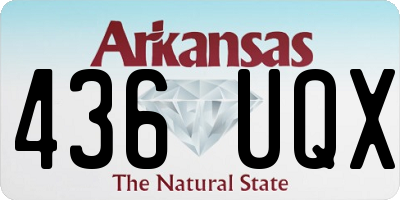 AR license plate 436UQX