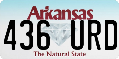 AR license plate 436URD