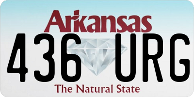 AR license plate 436URG