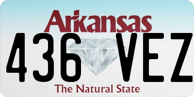AR license plate 436VEZ