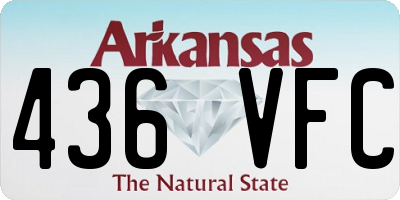 AR license plate 436VFC