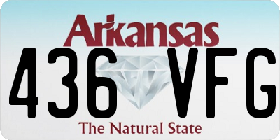AR license plate 436VFG