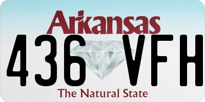 AR license plate 436VFH