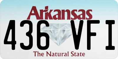 AR license plate 436VFI
